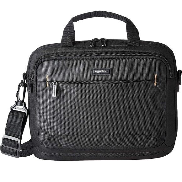 Amazon Basics 11.6-Inch Laptop and iPad Tablet Shoulder Bag Carrying Case, Black - Picture 1 of 12